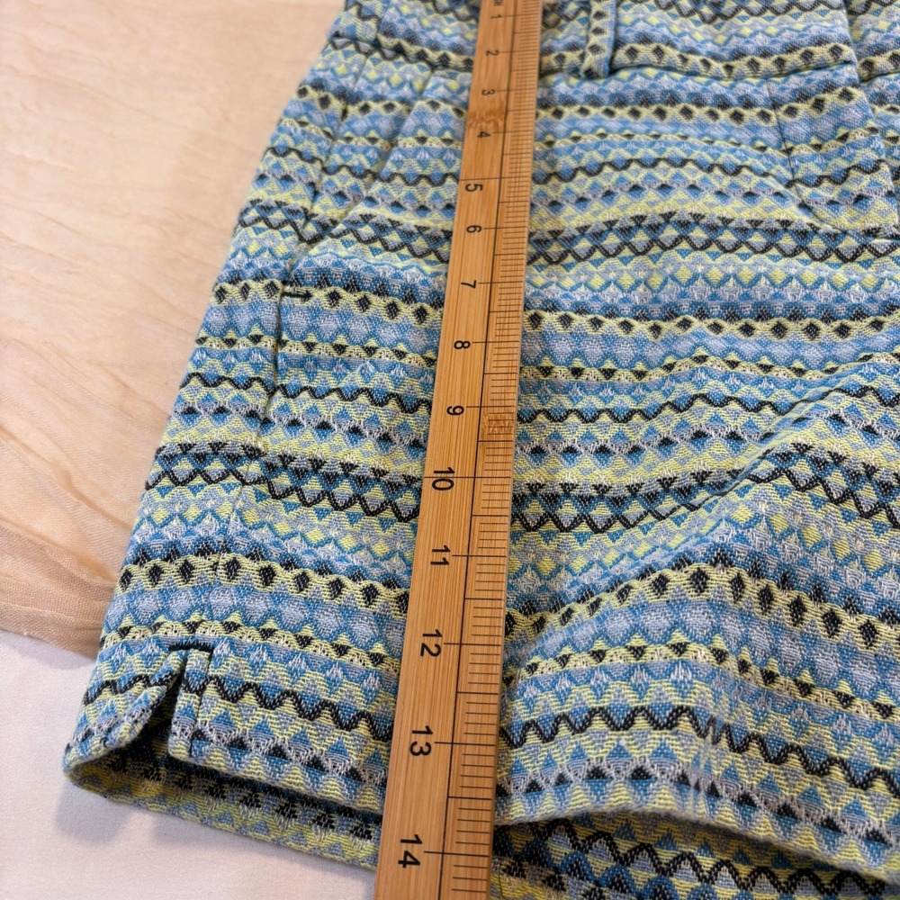 Ann Taylor LOFT Womens Blue‎ Lavender Geometric Print Riviera Shorts Size 0 - Picture 6 of 10